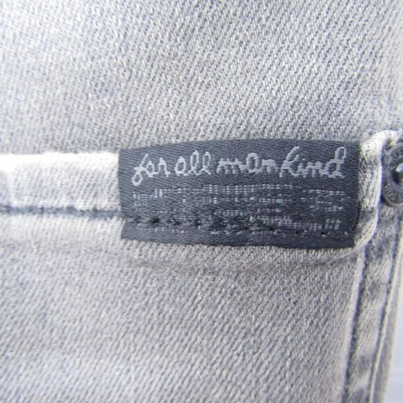 NEW 7 FOR ALL MANKIND Mens Slimmy Straight Leg Jeans Size 31 x 32 Grey - Picture 9 of 12